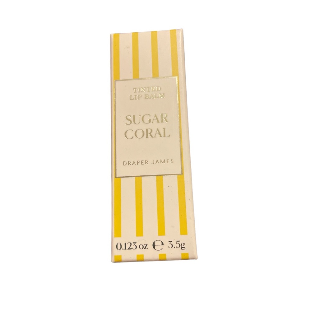 Draper James tinted lip balm sugar coral new